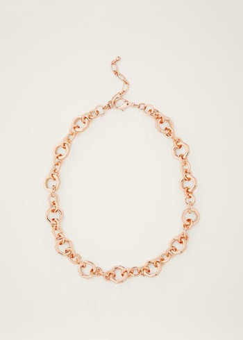 Phase Eight Chunky Chain Jewellery Rose/Gold Canada | QTELIG-549